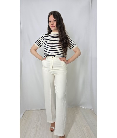 Pantalone palazzo cotone viscosa