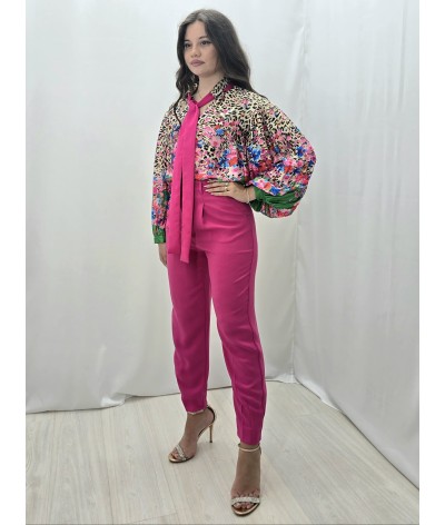 Casacca capri floreale