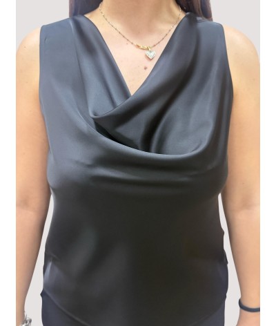 Top romi-ho con drappeggio