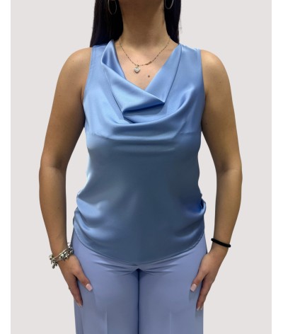 Top romi-ho con drappeggio