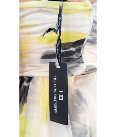 Abito lungo tulle floreale