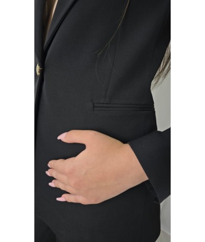Completo tailleur monopetto pantalone a zampa