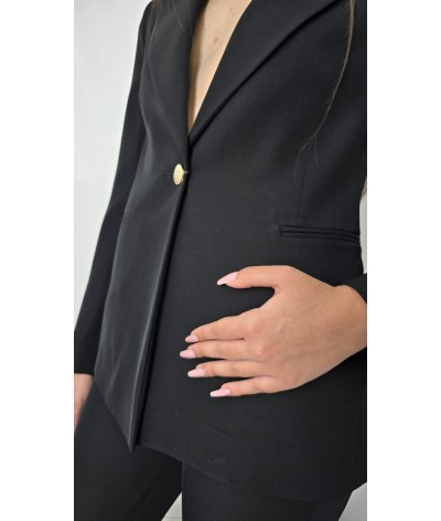 Completo tailleur monopetto pantalone a zampa