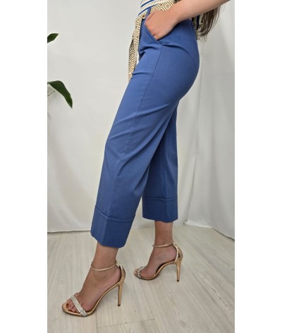 Pantalone palazzo cotone - viscosa