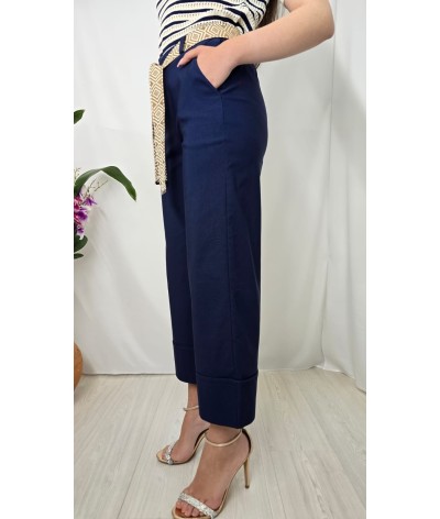 Pantalone palazzo cotone - viscosa