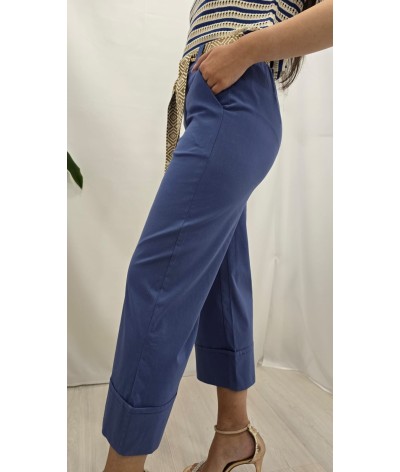 Pantalone palazzo cotone - viscosa
