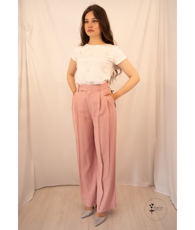 Pantalone palazzo vicolo con pens