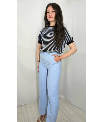 Pantalone palazzo cotone viscosa